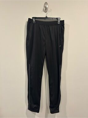 Men's Black Performance Joggers with Reflective Trim